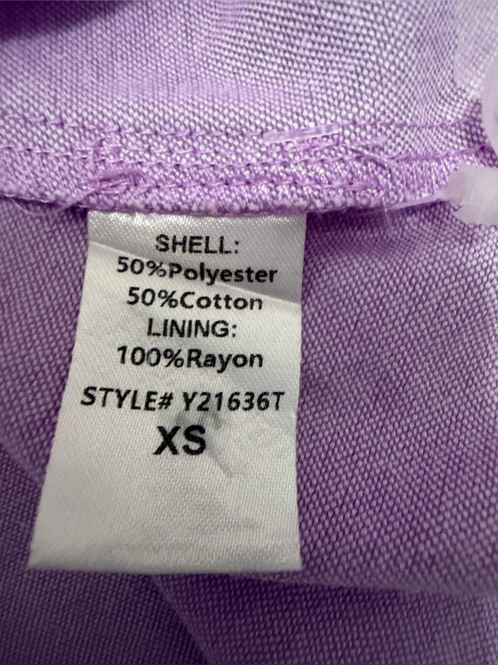 Tuckernuck POMANDER PLACE Oxford Harris in Lavender Purple Shirt Dress XS - Picture 7 of 7